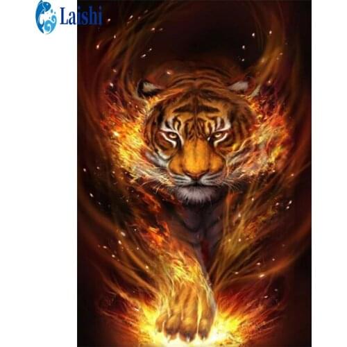 5D Diy round diamond painting Animal lion king animal round cross stitch mosaic diamond embroidery home decoration new year gift