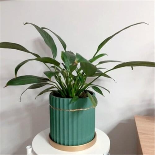 Concrete Flower Vase Molds Resin Craft Making Cement Planter MouldCreative Round Silicone Pen Holder Mold