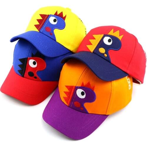 Doitbest 2 To 7 Years Old Child Baseball Cap Hip Hop Autumn Small Dinosaur Kids Sun Hat Cartoon Boys Girls Caps Snapback Hats