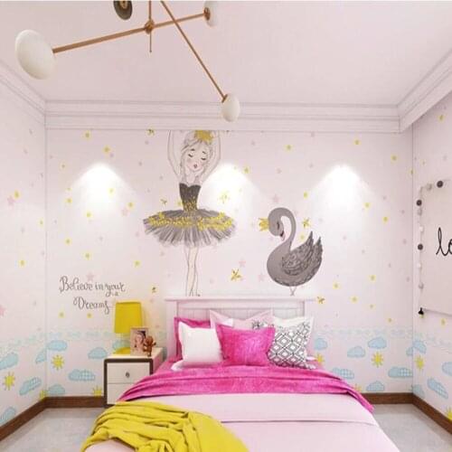 Custom large 3D wallpaper mural cartoon princess whole house mural background wall decoration painting wallpaper