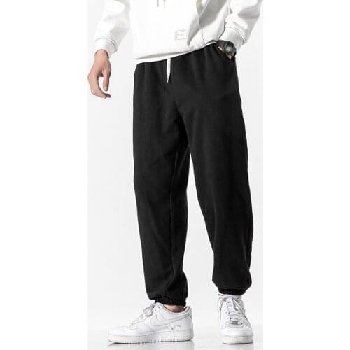 Spring/Autumn New Harem Pant Streetwear Casual Joggers Mens Pants Cotton Ankle-Length Sweatpant For Men Sportwear Trousers M-5XL