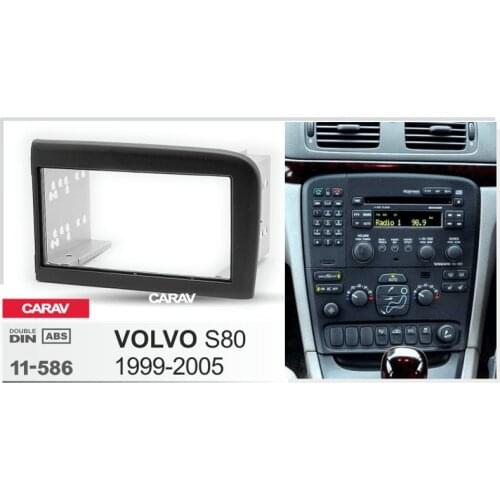 CARAV 11-586 Car Stereo Radio Fascia Plate Panel Frame Kit For VOLVO S80 Stereo facia surround install trim fit Dash Kit