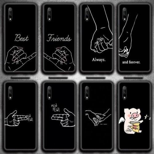 Bff Best Friends Forever Couples Phone Case for Huawei Honor 30 20 10 9 8 8x 8c v30 Lite view 7A pro