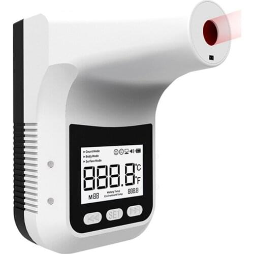 K3 Pro Wall Mount LCD Digital Infrared Thermometer Non-Contact High Precision Forehead Thermometer for Home
