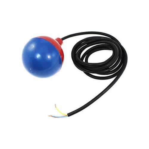 Liquid Water Level Sensor Blue Red Plastic Float Ball w 3 Meters Cable