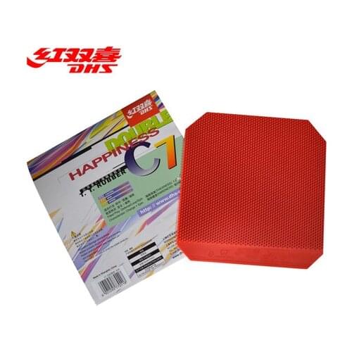 DHS C7 (Defense / Loop / Spin) Long Pips-Out Table Tennis (PingPong) Rubber Without Sponge