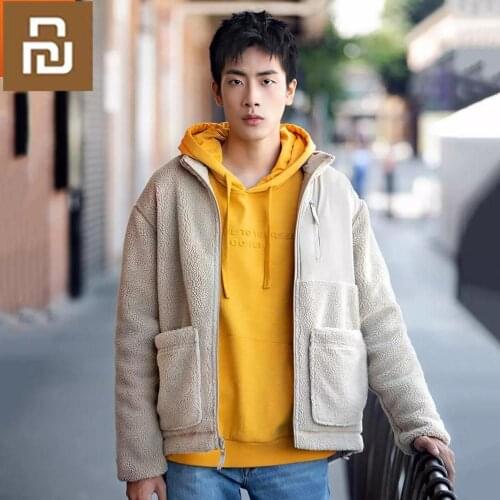 Xiaomi Youpin Life Imitation Lamb Wool Double-sided Wear Warm Jacket Mens Jacket Front and Back Can Wear Winter Jacket