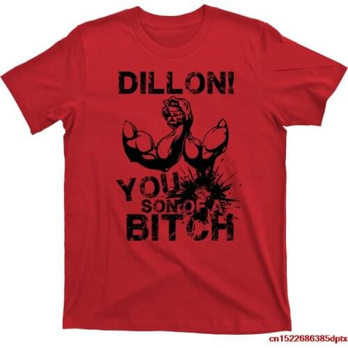 Alien VS verses Predator Arnold Schwarzenegger DILLON You Son of a Bitch T Shirt