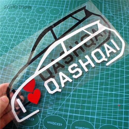 I love my car Decal Funny Creative Sticker Auto Styling Door Window Decoration For NISSAN QASHQAI J10 J11 2018 2019 2011 2020