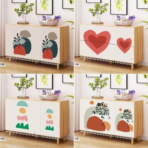 Heart Cabinet Short Curtains Dustproof Half-curtain Kitchen Storage Shoe Shelf Wardrobe Dust Cover Window Door Curtain