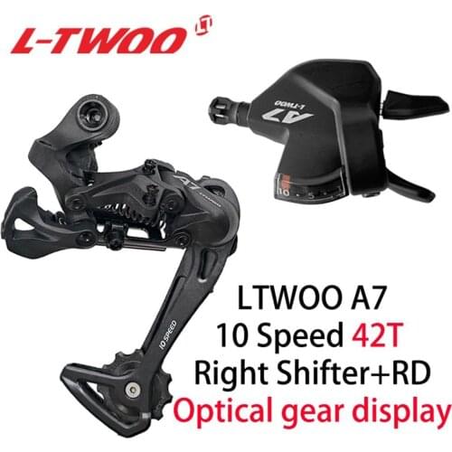 LTWOO A7 10 Speed Rear Derailleur+Trigger Right Shifter Lever For MTB Shadow RD With Slant Design Bike Parts Compatible Shiman-o