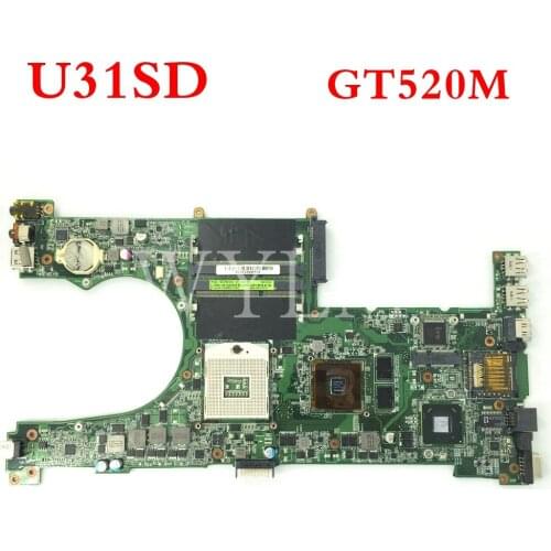 U31SD GT520M mainboard For ASUS U31S U31SD U31SG laptop motherboard 60-N4LMB2000-C01 100% Tested Working Well free shipping
