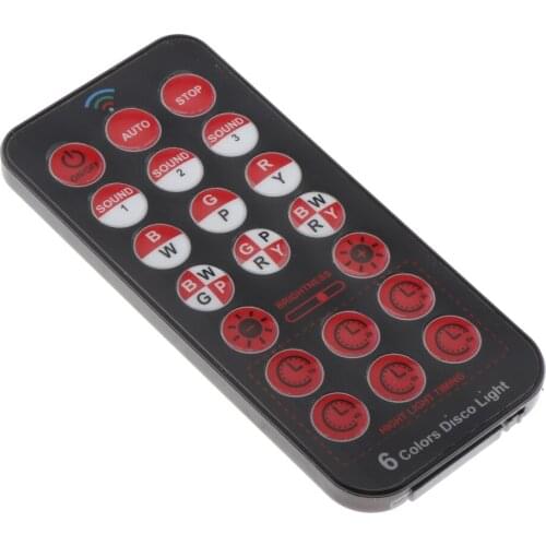 Mini RGB Stage DJ Lights Crystal Ball Sound Control Christmas Home KTV