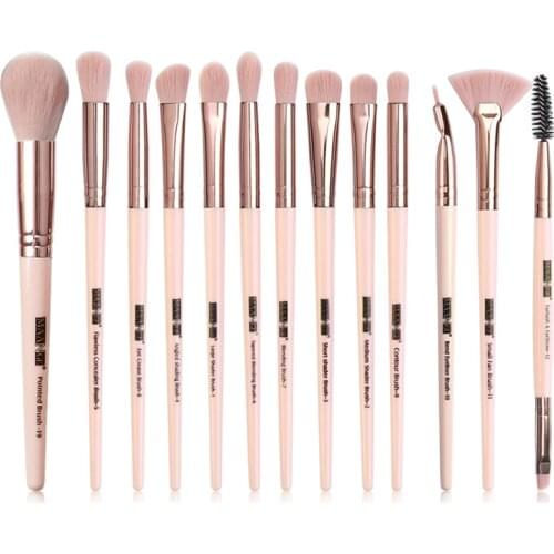 13pcs Pro Makeup Brushes Set Eye Shadow Blending Eyeliner Eyelash Eyebrow Brushes For Make Up Brush Tool Kit Maquiagem