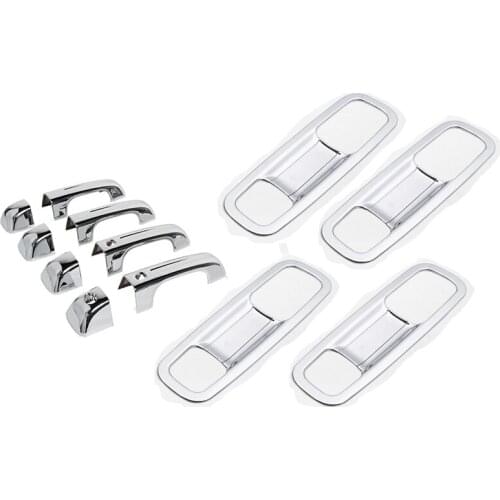 For Dodge Ram 1500 2021 2020 2019 Door Handle Cover Decorative Trim Car Chrome ABS Door Bowl Frame Accessories