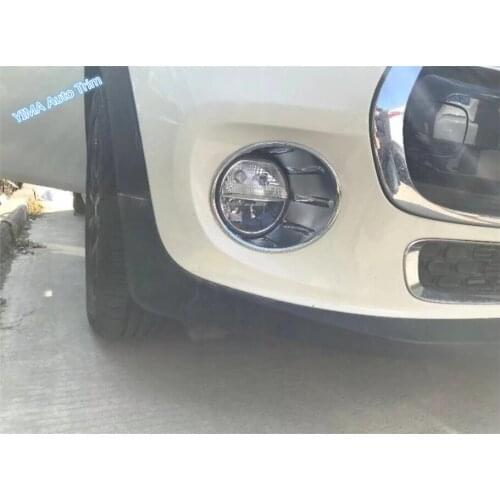 Lapetus For Mini Cooper F55 F56 F57 3 Door / 5 Door 2014 - 2018 ABS Auto Styling Chrome Front Fog Light Foglight Lamp Cover Trim