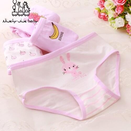 Baby Girls Underwear Children Soft Cotton Underpants For Girls Kids Cute Cartoon Printed Panties Breathable Underpant for Kids