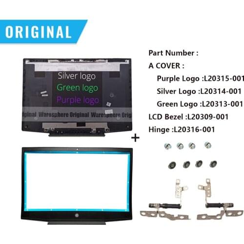 NEW Original For HP Pavilion 15-CX Series TPN-C133 LCD Back TOP Cover Rear Lid L20314-001 L20313-001 L20315-001 Green Purple