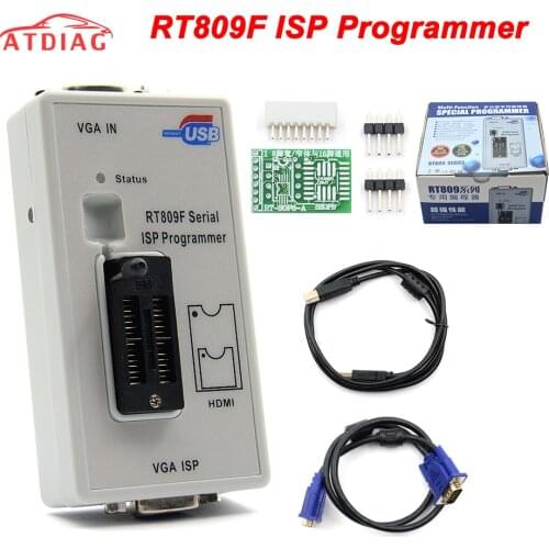 2019 Free Shipping Original RT809F ISP Programmer/ RT809 lcd usb programmer Repair Tools 24-25-93 serise IC With best price