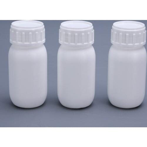 10Pcs 50ML Empty plastic bottle with Lid for liquid Pesticide chemical solvent Round storage container Leakproof