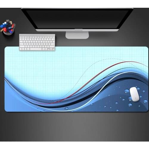 Blue Personality Line Creative Computer Gamer Mouse Pad Gel Mats Mousepad Computer Notebook Office Keyboard Pad Desk Pad