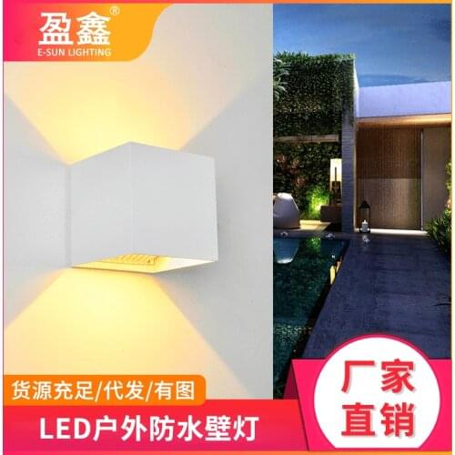 Outdoor wall lamp waterproof Nordic simple corridor stairs outdoor wall lamp courtyard gate led wall lamp