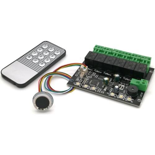 K219-A Fingerprint Control Board+R502-A Fingerprint Module Programmable Fingerprint Infrared Control Board Control Relay Time