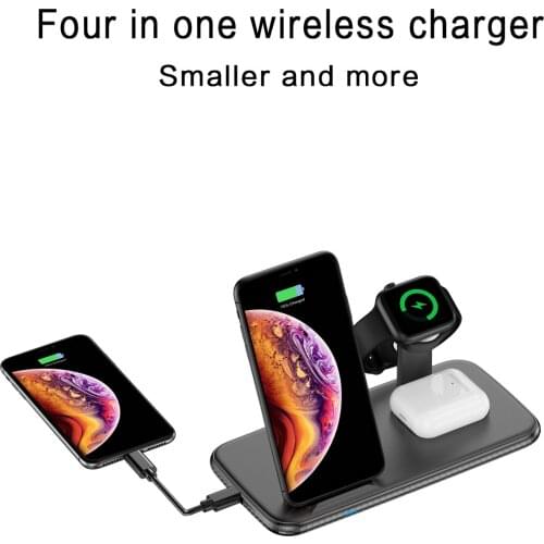 V5 four-in-one consumer electronics wireless charger car fast wireless charging station