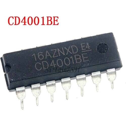 10PCS CD4001BE DIP-14 CD4001 4001 DIP CD4001B DIP14 new and original IC Chipset
