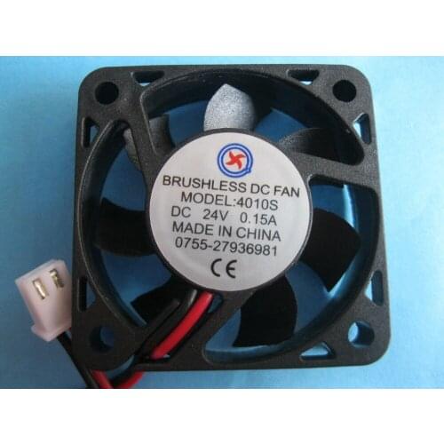 2 Pcs Brushless DC Cooling Fan 24V 4010S 7 Blades 40x40x10mm