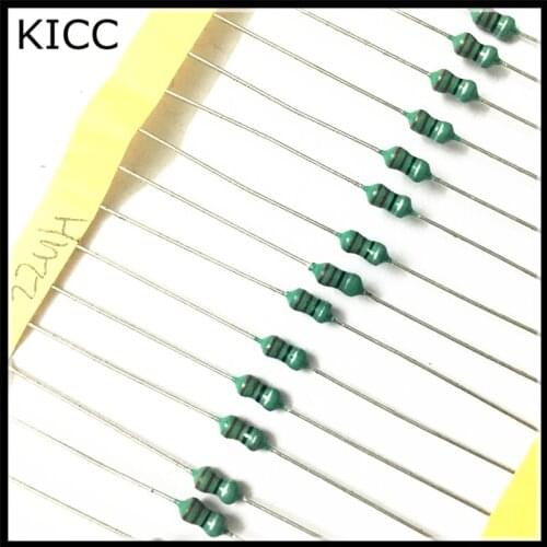 20Pcs 1/4w 22uH 220 Color ring inductance Inductor 0307 22uH 220K