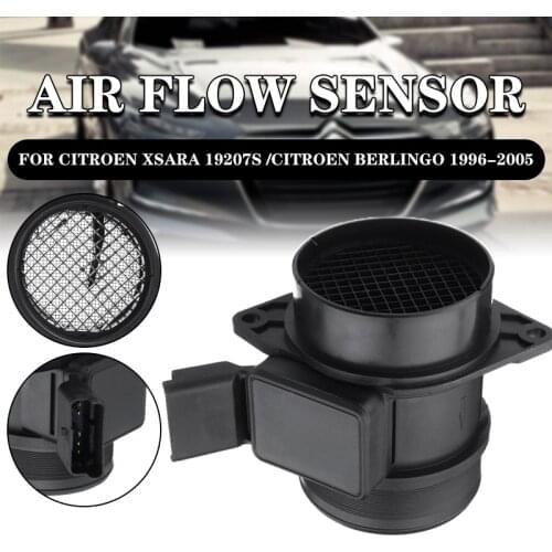 5 Pins 2.0 HDi Mass Air Flow Sensor Meter For Peugeot 306 307 406 806 FOR CITROEN XSARA 19207S For Citroen Berlingo 1996-2005