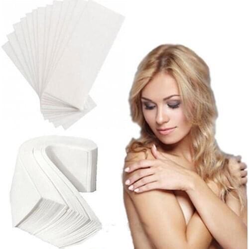 50% Hot Sale 80 Pcs Hair Removal Waxing Depilatory Nonwoven Epilator Wax Strip Paper Set