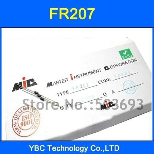500pcs/lot FR207 Fast Recovery Diode