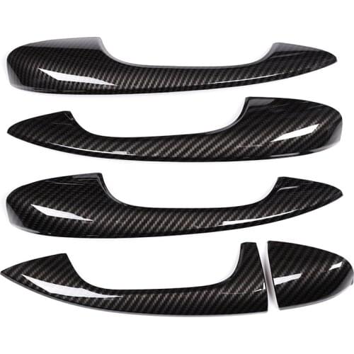 ABS Carbon Fiber Door Handle Cover Trim Sticker for Mercedes Benz C Class W205 GLC X253 E Class W213 Car Accessories