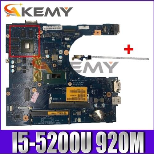 Brand NEW LA-B843P (A00) Mainboard FOR Dell INSPIRON 5458 5558 5758 Laptop Motherboard CN-0149M4 149M4 I5-5200U 920M Free Board