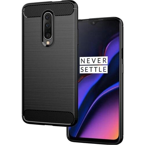 Shock Absorption Cover Soft TPU Anti Scratch Carbon Fiber Back Original Case for OnePlus 7 Pro / A7003 1+7pro 6.67" Cover Cases