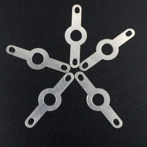 [M2.2 M3.2 M4.2] Silver-plated Copper Double Head Soldering Terminal Circular Weld Washer Welding Sheet Soldering Lug HW132