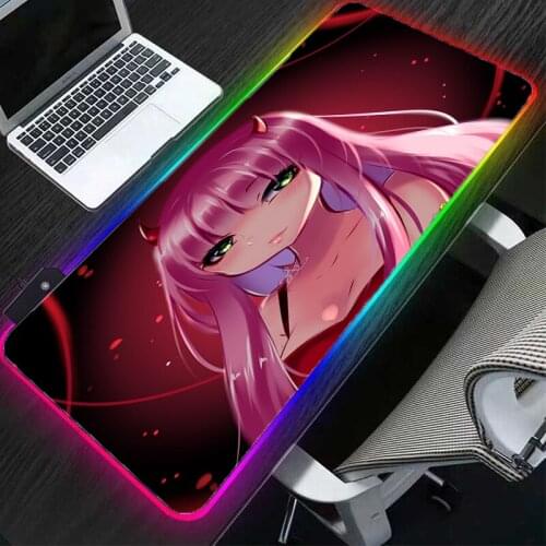 RGB mousepad LED gaming lighting mouse pad Waterproof non-slip rubber base with USB port Large keyboard table mat XXL carpet mat