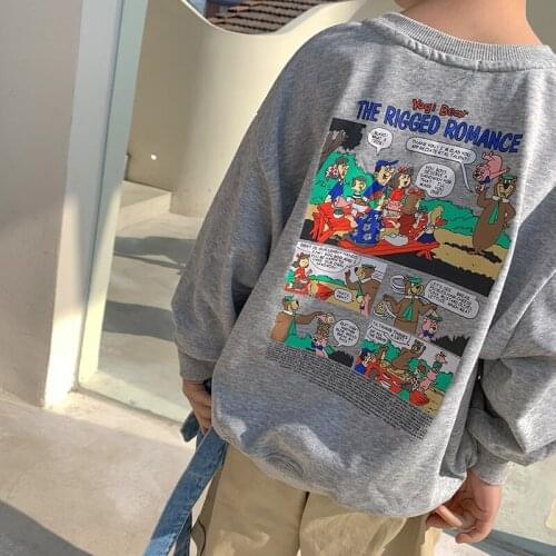 Printed Spring Autumn Boys Sweatshirts Jacket Coat Kids Outwear Teenager Tops Children Clothes Cotton High Quality