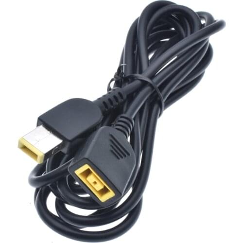 DC Square Male Plug To Square Female Connector Cable For Lenovo IdeaPad Charger Adapter 2M