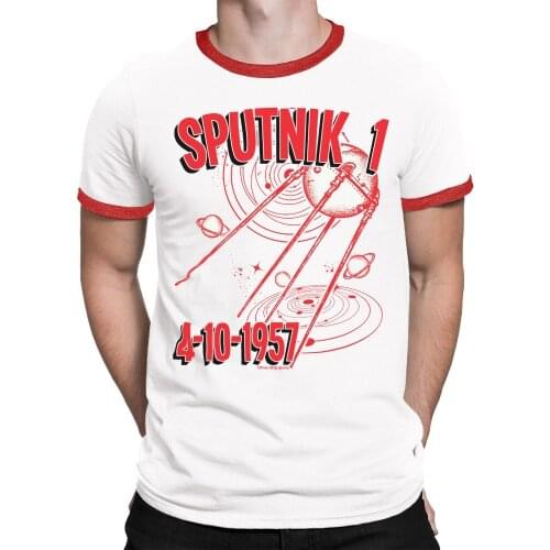 T-Shirt 2019 Mens T-Shirt Sputnik 1 Earth Satellite Launch 1957 Soviets Ussr Space Program Summer homme Suit