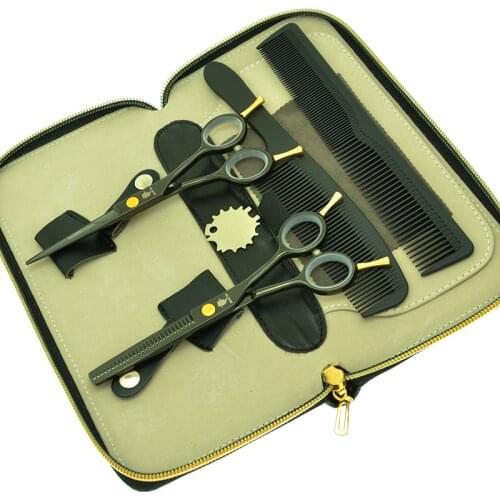 5.5" Smith Chu Hair Scissors Set Hairdressing Shears Japan 440c Hair Cutting Thinning Scissors Salon Hair Beauty Tools A0004C