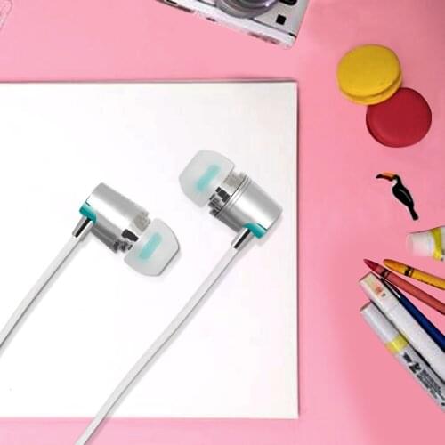 CHYI 3.5mm In Ear Earphones With Microphone Wired Headset Extra Bass Stereo In-ear Universal Earbuds For Smartphone Ipod Tablet