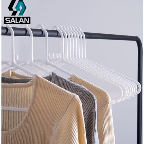 Non-slip plastic racks seamless racks home multi-functional clothes rack adult clothes hanger drying clothes