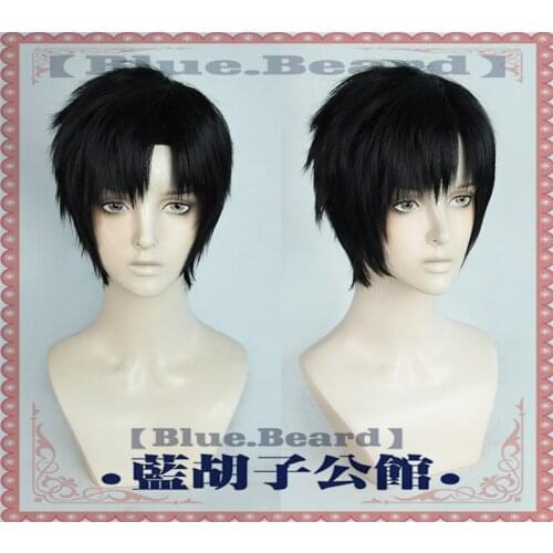 Game Light and Night Osborn Cosplay Wig Black 3 / 7 Points Handsome Short Heat Resistant Synthetic Hair Halloween Party Carnival
