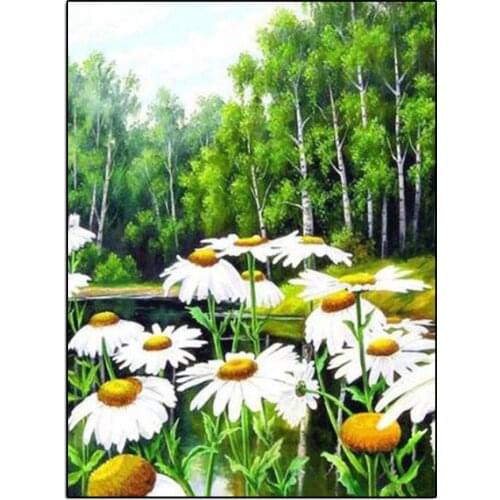 Scenery flower diamond painting nouveaute 2019 Diamond Embroidery 5D diamond mosaic Picture Of Rhinestone painting wall art