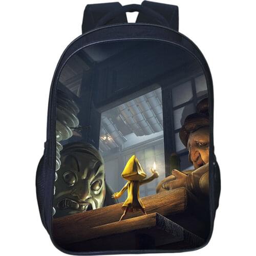 Game Little Nightmares Backpack Teen Large-capacity School Bag Double-layer Bookbag Boys Girls Backpack Cartoon Casual Rucksack