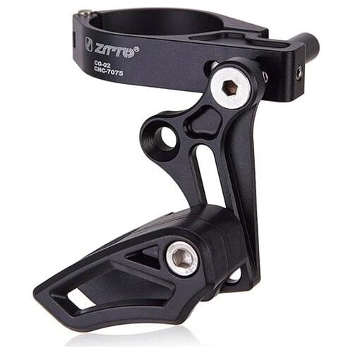Bicycle Chain Guide Tensioner Stabilizer Single Disc Protector Aluminum Alloy Adjustable E type Mount MTB Mountain Bike Parts