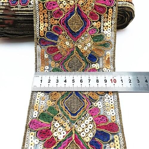10yards/lot handmade bridal rhinestone wedding flower sash belt trimming traditional ethical national embroidery accessories